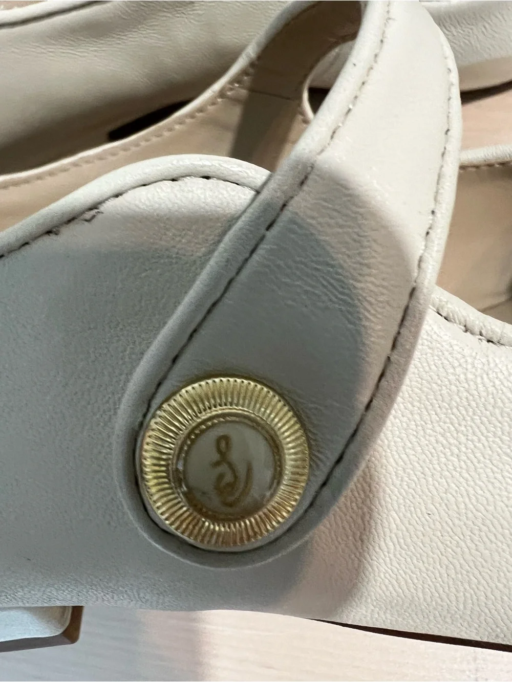 Sam Edelman Womens Jene Leather Pointed Toe Mary Janes Size 10 Ivory White